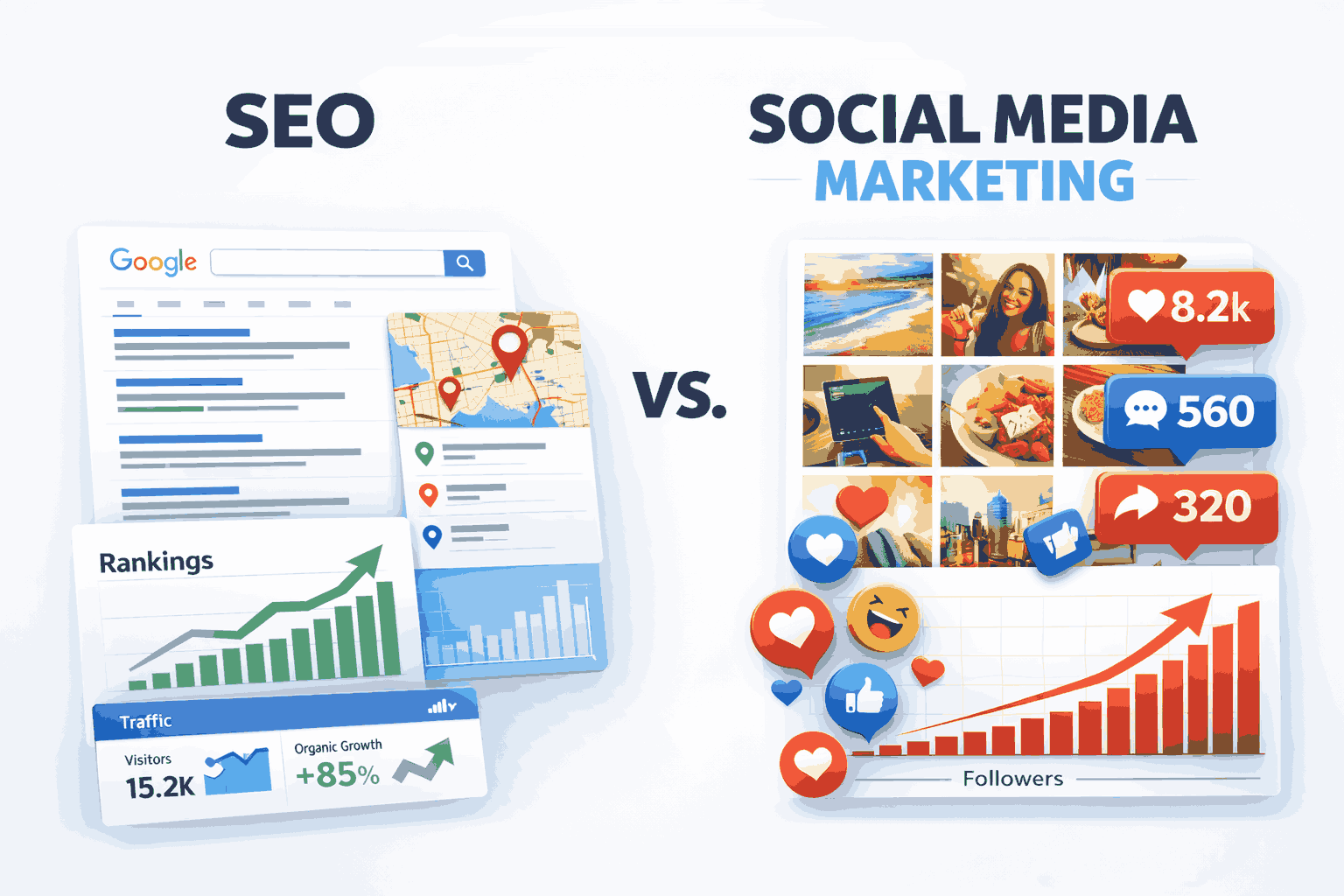 SEO vs Social Media Marketing: What Wins in 2026?